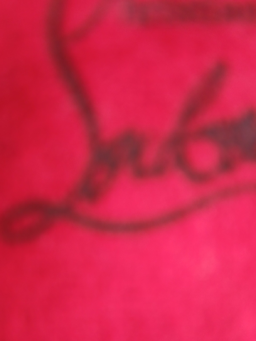 Christian Louboutin Red Velvet Drawstring Pouch with Earring Backs - Picture 3 of 3